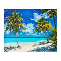 Scène de plage des Caraïbes 1