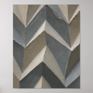 Art mural géométrique moderne   Gris beige neutre 