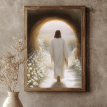 Art mural Jésus, Christ ressuscité impressionniste