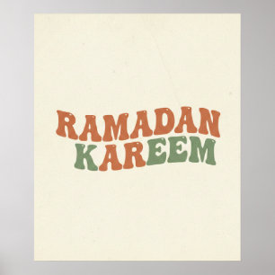 Art mural moderne rétro Ramadan Kareem Bohème isl