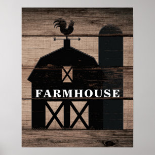 Art mural rustique en bois vieilli noir pour la ca