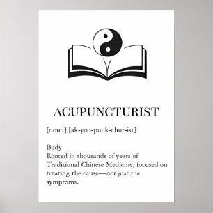 Art mural TCM traditionnel pour acupuncteur