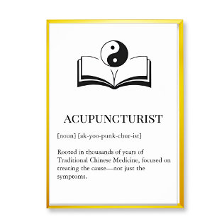 Art mural TCM traditionnel pour acupuncteur