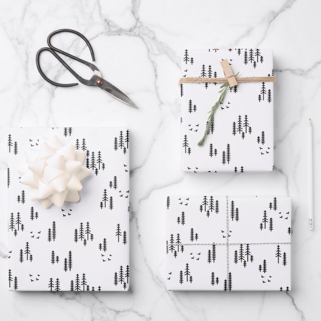 Art Muster der Forstlinie Geschenkpapier Set (Vorderseite)