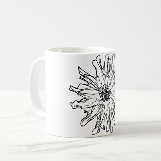 Art Natural Blume Kaffeetasse (Vorderseite Links)