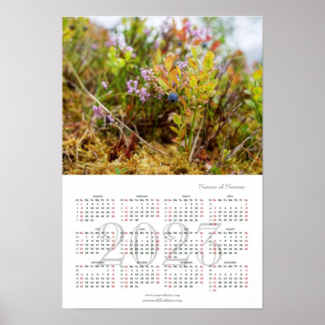 Art Norwegens, Kalender 2023 Poster (Vorne)