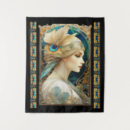 Art Nouvaeu Wandteppich