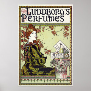 Art Nouveau 1894 Parfüm Ad von Louis John Rhead Poster