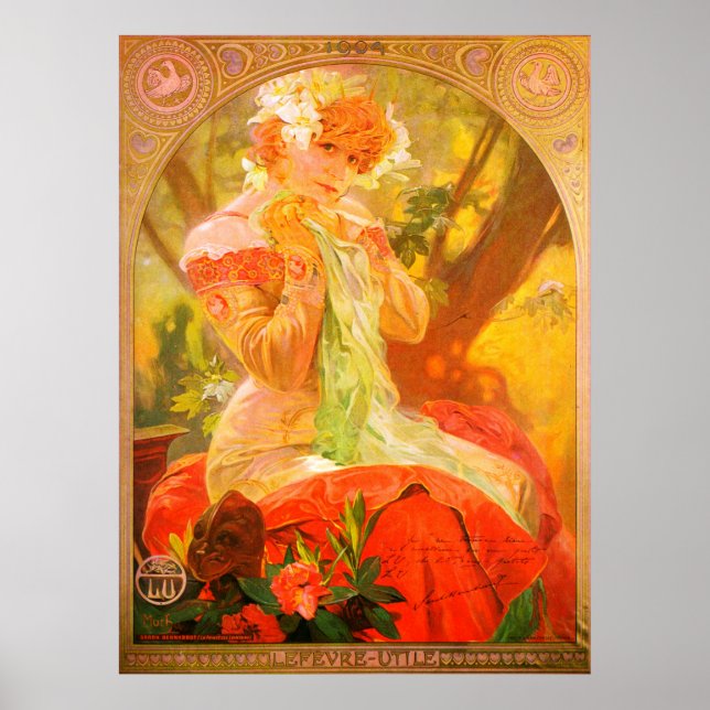 Art Nouveau 1896 Mucha Poster (Devant)