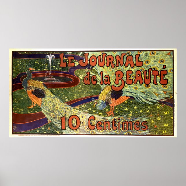Art Nouveau 1897 Journal und von Louis Rhead Poster (Vorne)