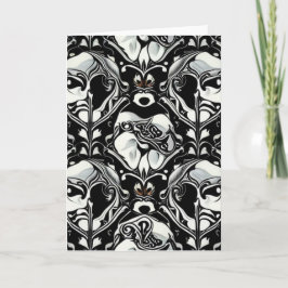Art Nouveau 18 Grußkartenleder Karte