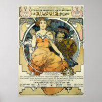 Art Nouveau 1904 World's Fair by Alphonse Mucha