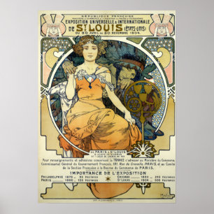 Art Nouveau 1904 World's Fair by Alphonse Mucha Poster