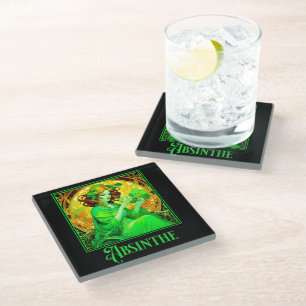 Art Nouveau Absinthe Glasuntersetzer