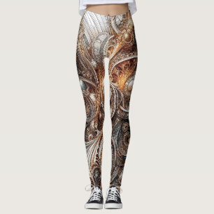 Art Nouveau Abstrakt Leggings