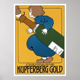 Art Nouveau Advertising Poster Printwerbung: Champ