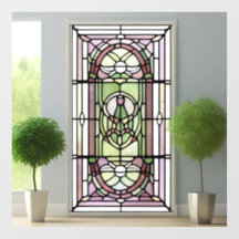 Art Nouveau AI Art Stated Glass Window Cloning