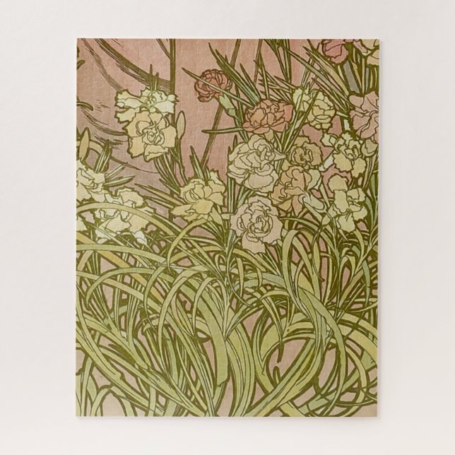 Art Nouveau Alfonse Mucha Blumenzucht Blume (Vertikal)