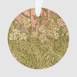 Art Nouveau Alfonse Mucha fleurs d'oeillets floral