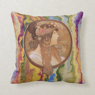 Art Nouveau - Alphonse Mucha Byzantine  Kissen