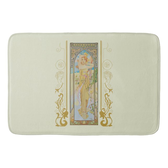 Art Nouveau Alphonse Mucha - Die Helligkeit des Ta Badematte (Vorderseite)