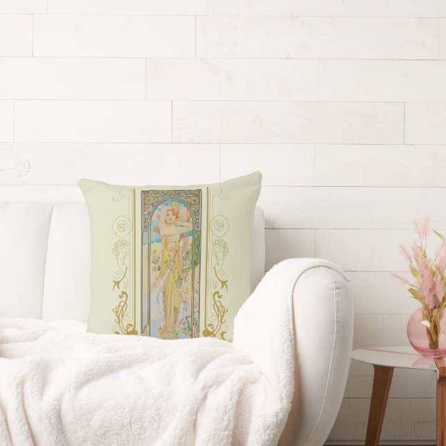 Art Nouveau Alphonse Mucha - Die Helligkeit des Ta Kissen (Liege)