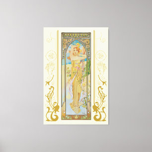 Art Nouveau Alphonse Mucha Die Helligkeit des Tage Leinwanddruck