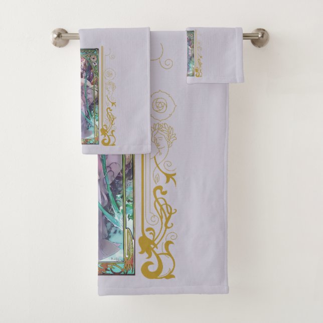 Art Nouveau Alphonse Mucha Soirée Contemplation (En situation)