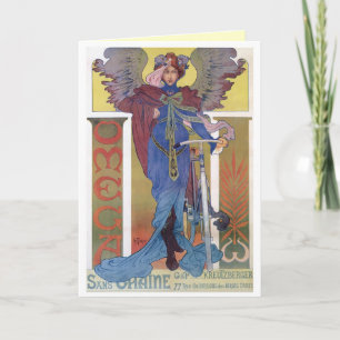 Art Nouveau Angel Grußkarten Karte