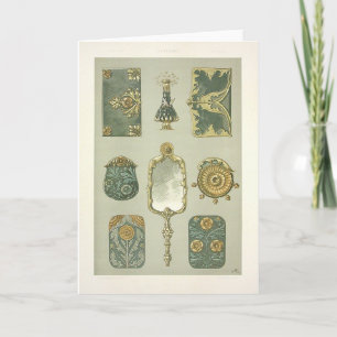 Art Nouveau anton seder drestable Karte