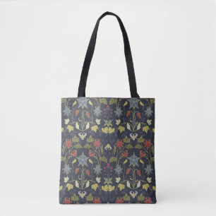 Art Nouveau Aquilegia: Dunkle Flora Tasche