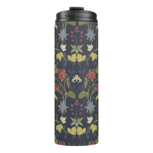 Art Nouveau Aquilegia: Dunkle Flora Thermosbecher