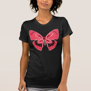 Art Nouveau Art Butterfly Coral T-Shirt