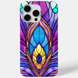 Art Nouveau Art verkleidet Glass Peacock Feather Case-Mate iPhone Hülle