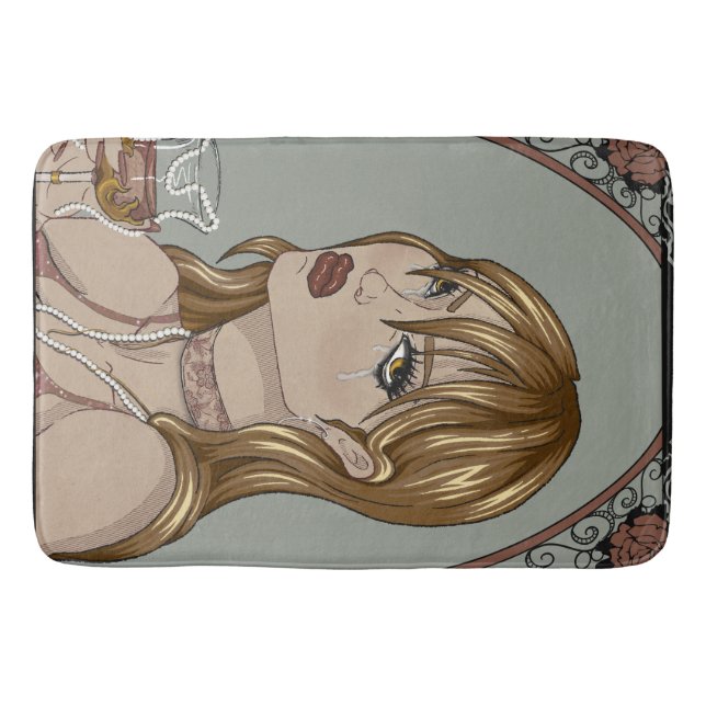 Art Nouveau Badematte (Vorderseite)