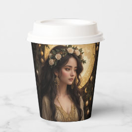 Art Nouveau Beauty No. 3 Paper Cups Pappbecher