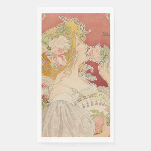 Art Nouveau Belle Époque Dame Rosen Livemont Serviette