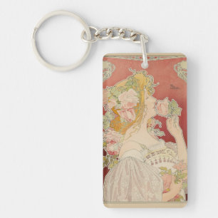 Art Nouveau Belle Époque Dame Roses Livemont