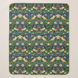 Art Nouveau Bird and Blume TapestPattern Sherpadecke