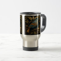 Art Nouveau Bird Travel/Pendant Tasse, 15 oz