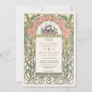 Art Nouveau Bis Dass Der Tod Uns Scheidet Hochzeit Einladung