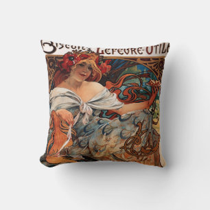 Art Nouveau ~ Biscuits Advertising Cushions Kissen