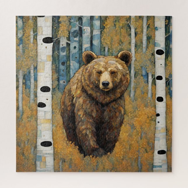 Art Nouveau Black Bear (Vertikal)