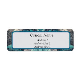 Art Nouveau Blue und Silver Fans