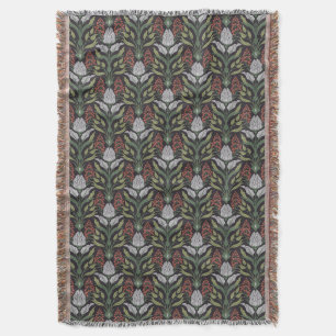 Art Nouveau Blumen-Wurfdecke Decke