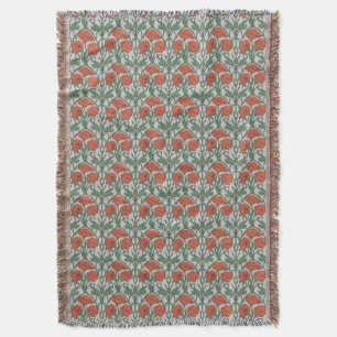 Art Nouveau Blumen-Wurfdecke Decke