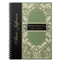 Art Nouveau Blumenzitat Name Elegant