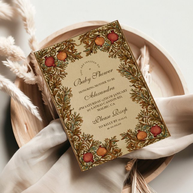 Art Nouveau Botanical Baby Dusche Einladung (Von Creator hochgeladen)