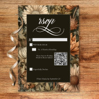 Art Nouveau Brown William Morris Floral Wedding