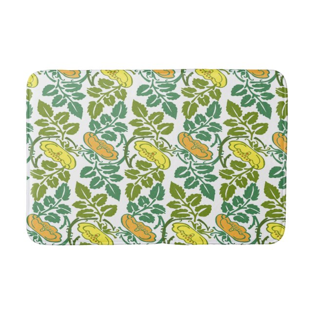 Art Nouveau Buttercup Tapete Badematte (Vorderseite)